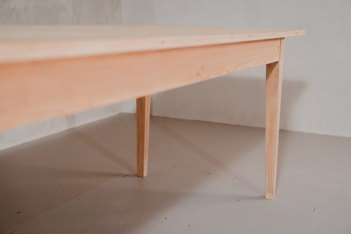 langer Biedermeier tisch, Fichtenholz, Ostschweiz, bei Moebel Mueller Antike Moebel kaufen und restaurieren lassen