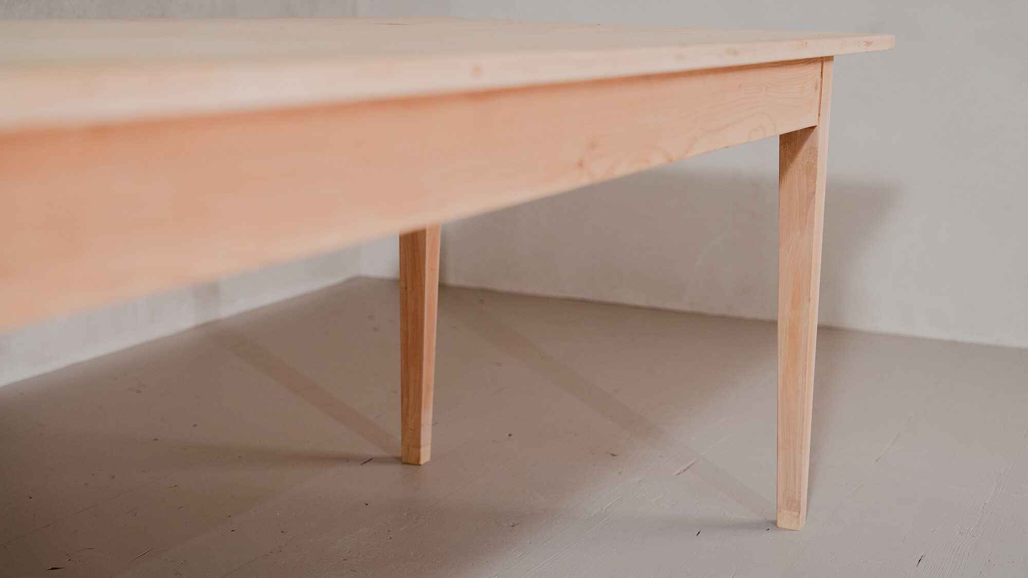 langer Biedermeier tisch, Fichtenholz, Ostschweiz, bei Moebel Mueller Antike Moebel kaufen und restaurieren lassen
