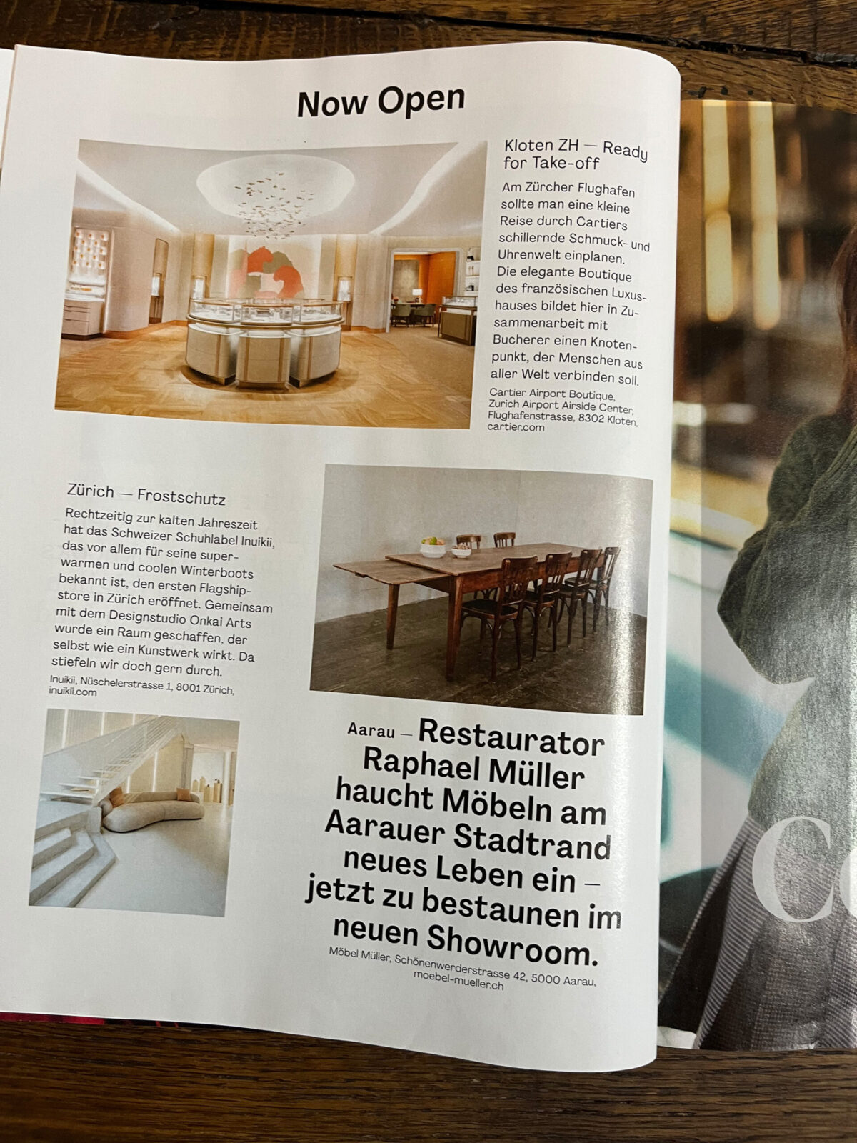 Moebel Mueller ist in der Rubrik von Now Open der Oktober Ausgabe 2025 zu finden
